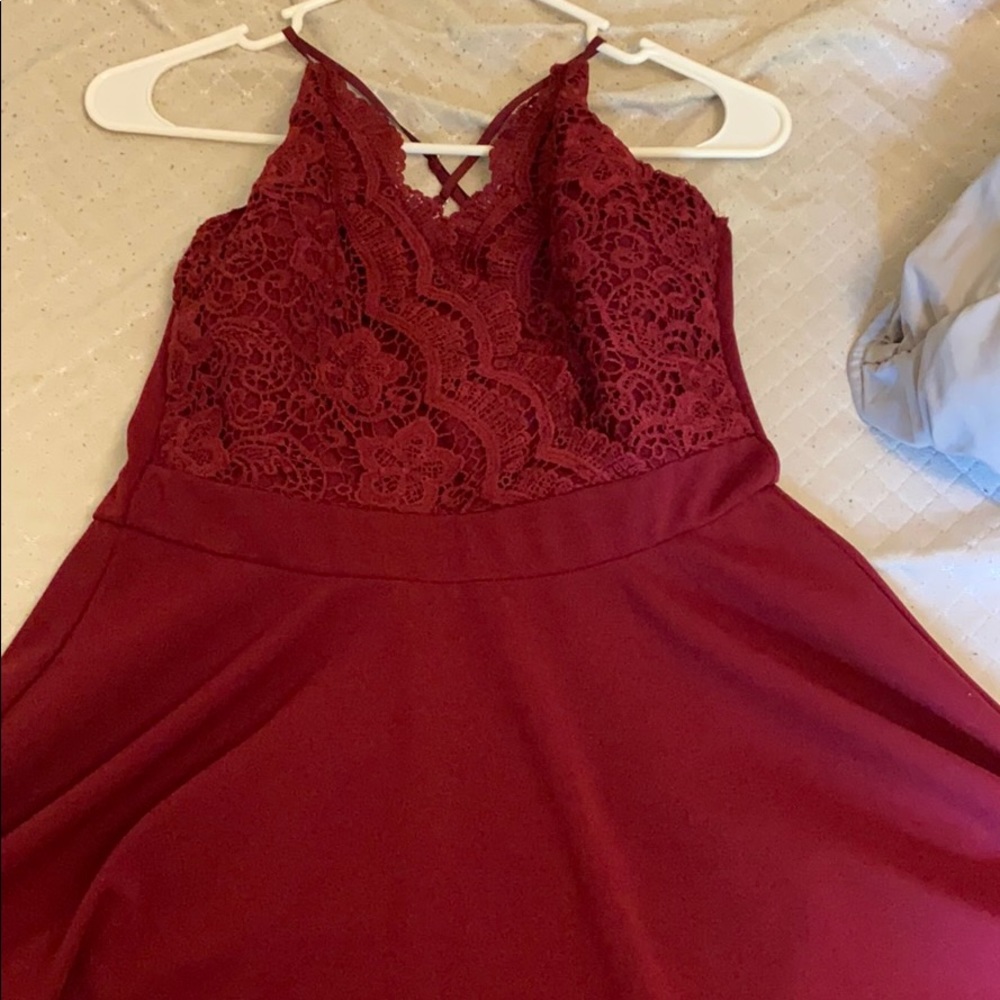 Maroon Dress